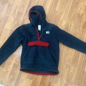 The North Face Mens Campshire Hoodie Pullover Fleece Small Navy